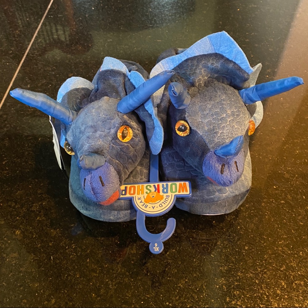 Build-A-Bear kids Dragon slippers